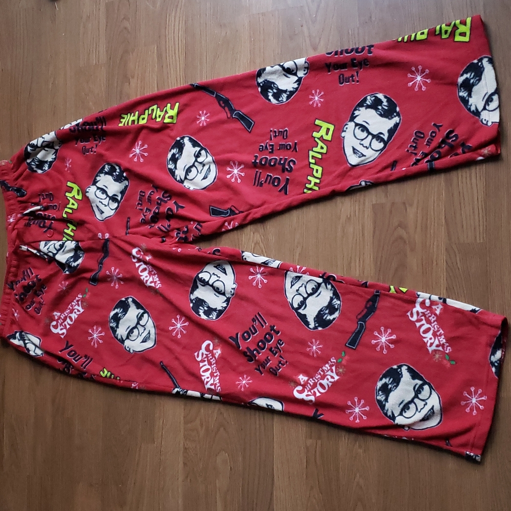 Christmas Story Red Pajama Pants Christmas Holiday Bottoms Men's Size Medium
